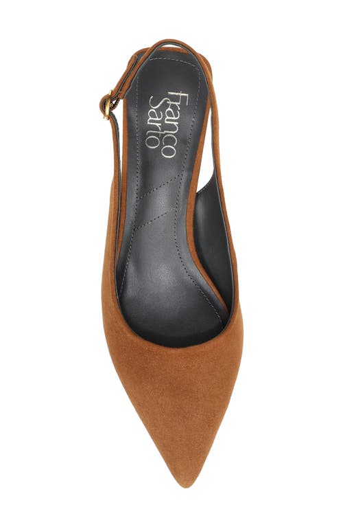 Franco Sarto Jaden Pointed Toe Slingback Pump In Brown