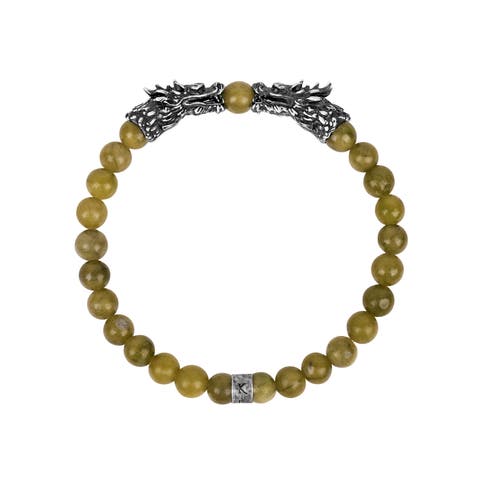 Dragon's Valor Jade Bracelet