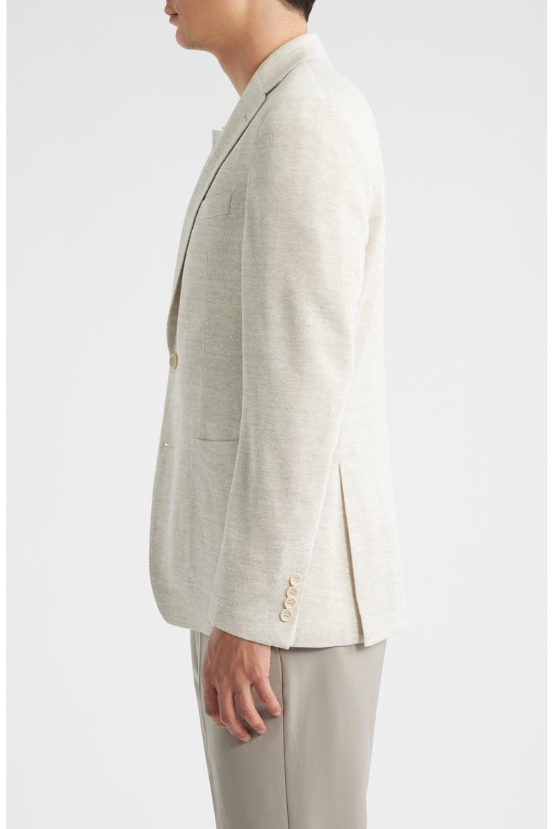Hampton Tan Mélange Knit Linen Blend Sport Coat, Alternate, color, SAND