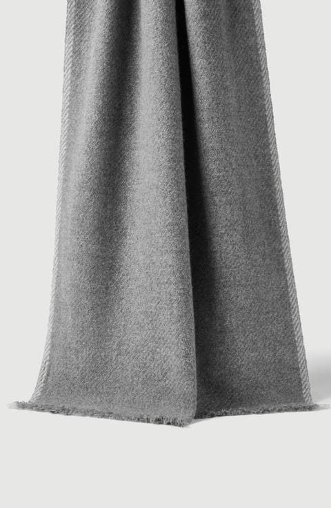 Cashmere diagonal scarf