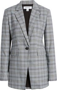 Nordstrom Glen Plaid One-Button Blazer