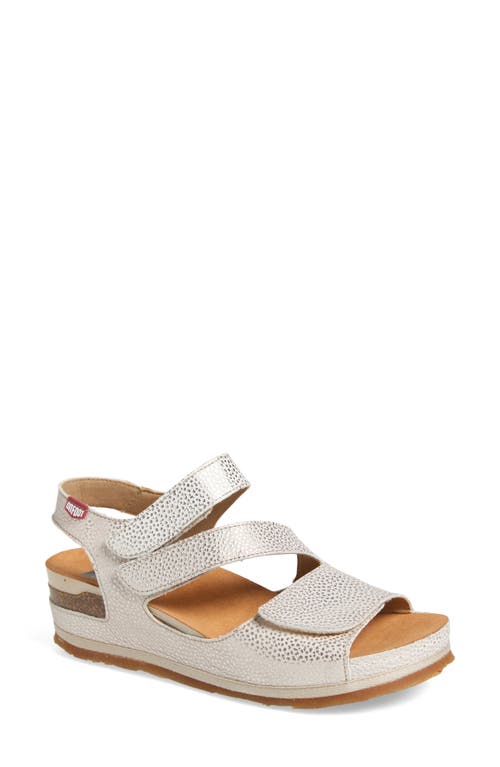 On Foot 206 Austin Platform Sandal In Starlight Oro