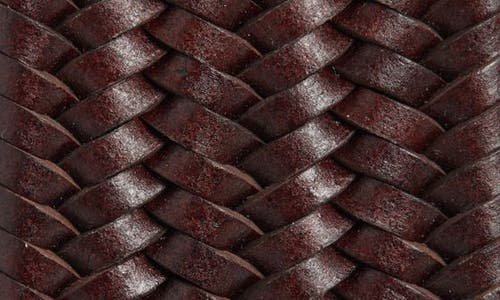 Nordstrom Diego Woven Leather Stretch Belt In Brown