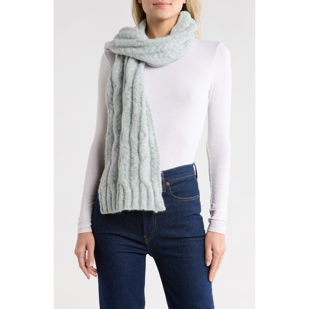 Melrose And Market Marled Cable Knit Scarf