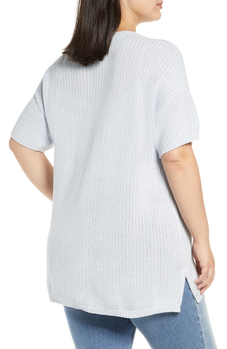 Eileen Fisher Crewneck Tunic Top, Alternate, color, 
