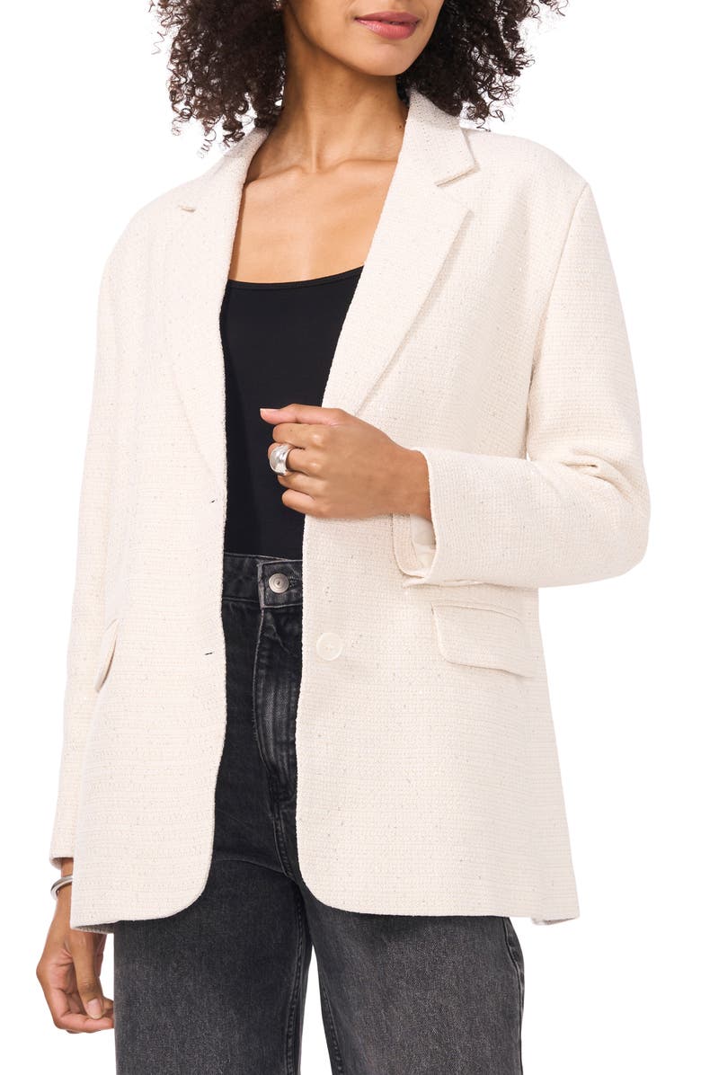 Vince Camuto Metallic Two-Button Blazer, Main, color, 