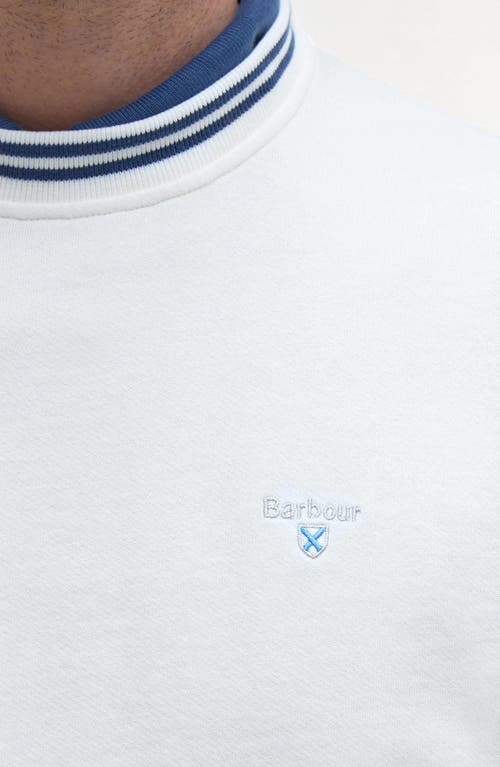 Barbour Rosford Tipped Cotton Crewneck Sweatshirt
