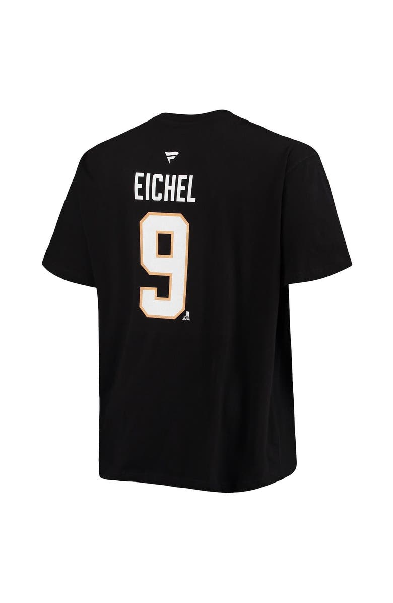 FANATICS Men's Fanatics Branded Jack Eichel Black Vegas Golden Knights Big & Tall Name & Number T-Shirt, Alternate, color, Black