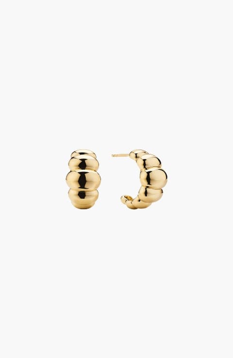 Puffy Hoop Earrings