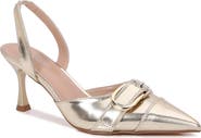 BERNESS Alexa Pointed Toe Slingback Pump