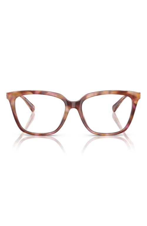 Emporio Armani 53mm Cat Eye Optical Glasses In Brown