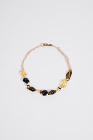 Bimba y Lola Amber Resin Seashell Necklace