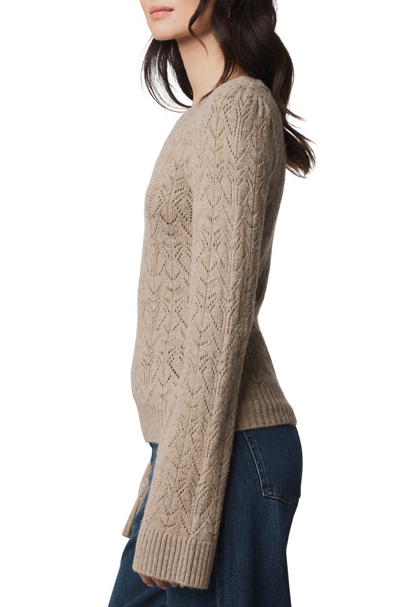 Splendid Rose Open Stitch Sweater, Alternate, color, Light Cedar Beige Heather