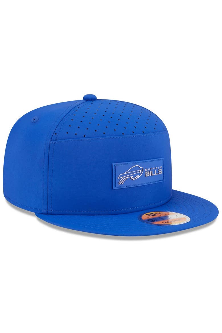 Men's New Era Royal Buffalo Bills 2025 Sideline  Split Panel 9FIFTY Snapback Hat, Alternate, color, Royal