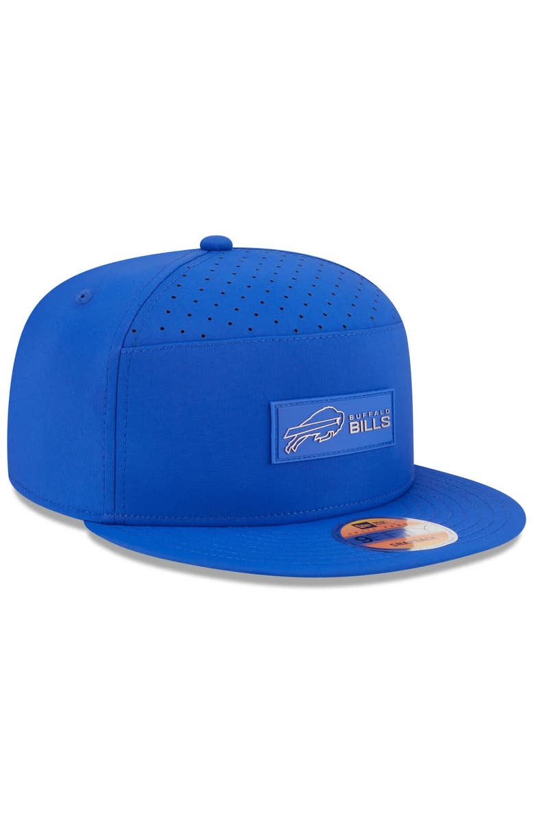 New Era Men's New Era Royal Buffalo Bills 2025 Sideline Split Panel 9FIFTY Snapback Hat, Alternate, color, Royal