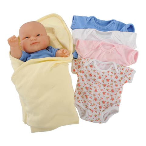 Baby's One Piece Outfits with Blanket for 10" Dolls