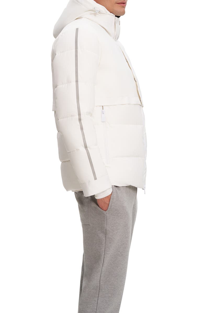 Noize Zeke Hooded Puffer Jacket, Alternate, color, Off White