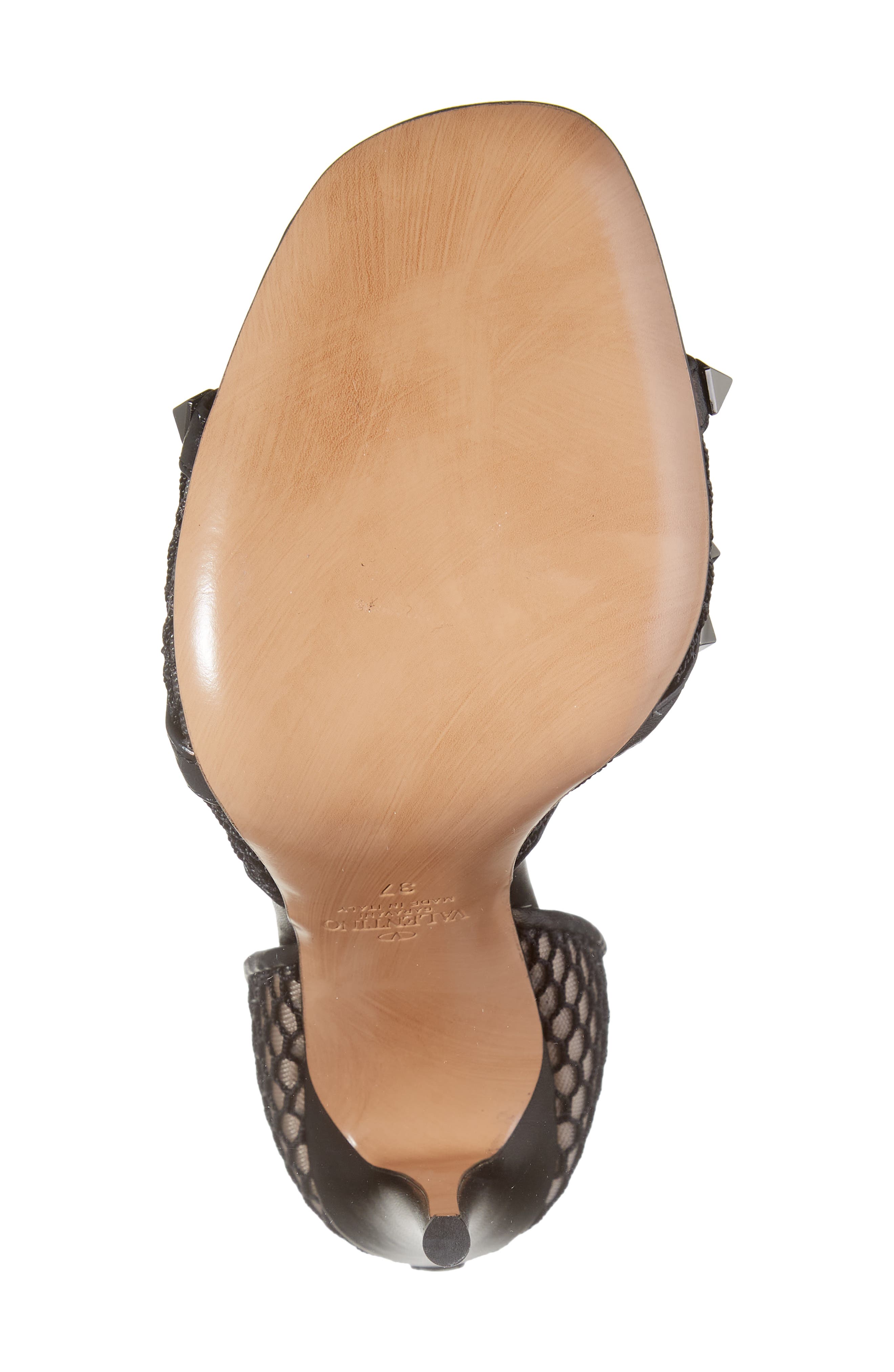 Valentino Garavani Alcove Fishnet Sandal, Alternate, color, 