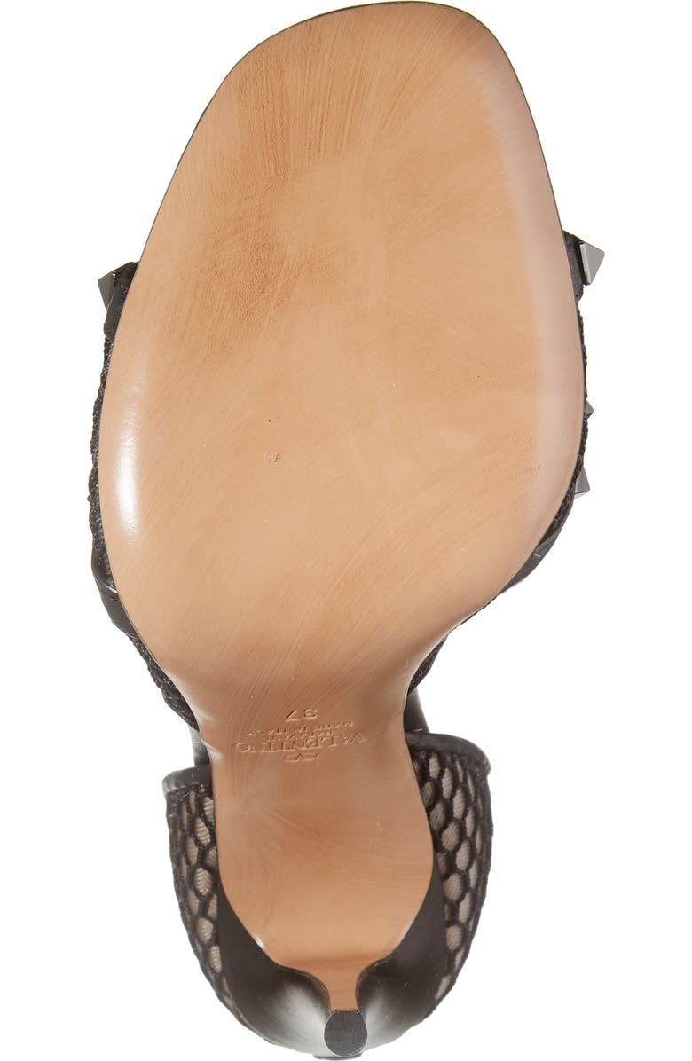 Valentino Garavani Alcove Fishnet Sandal, Alternate, color,