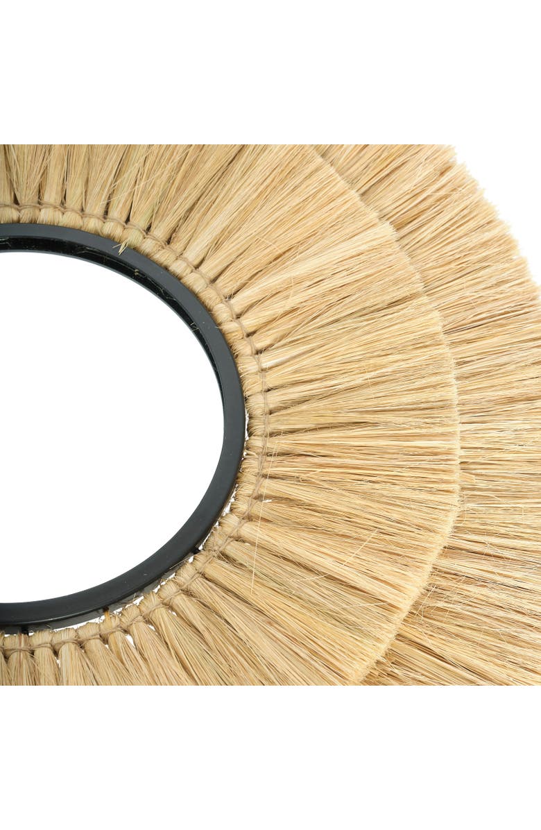 Wicker Village Grass Mirror, Alternate, color, Natural