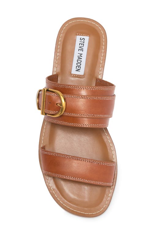 Steve Madden Sivan Slide Sandal In Cognac