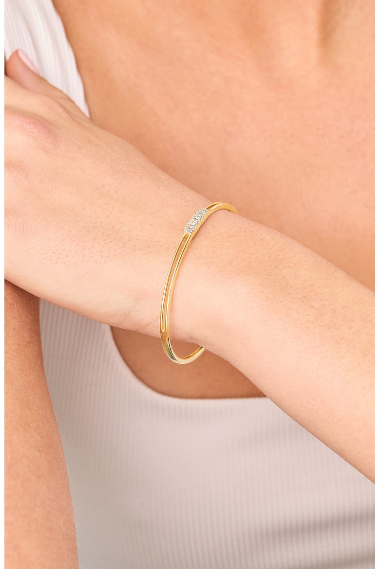 18K Gold Mika Diamond Bangle Bracelet (Online Trunk Show), Alternate, color, 18K YELLOW GOLD/ DIAMOND