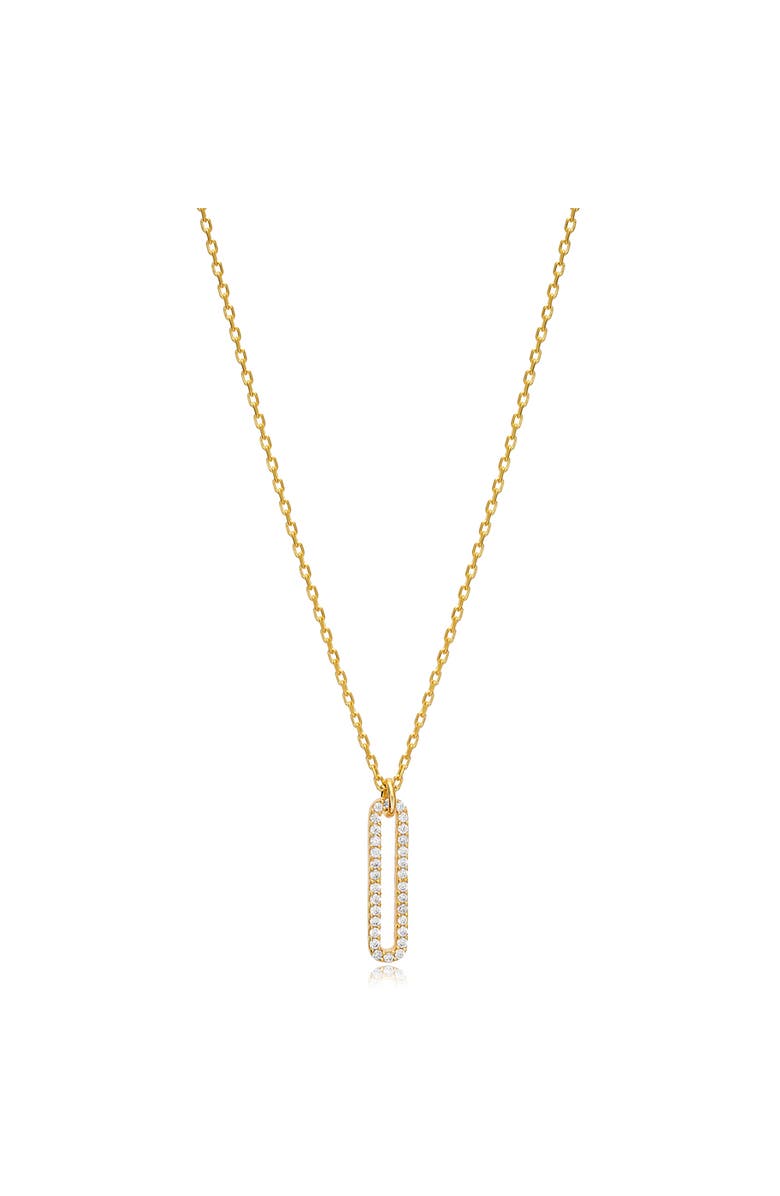 Mazin Jewels Linea Necklace, Main, color, Yellow Gold