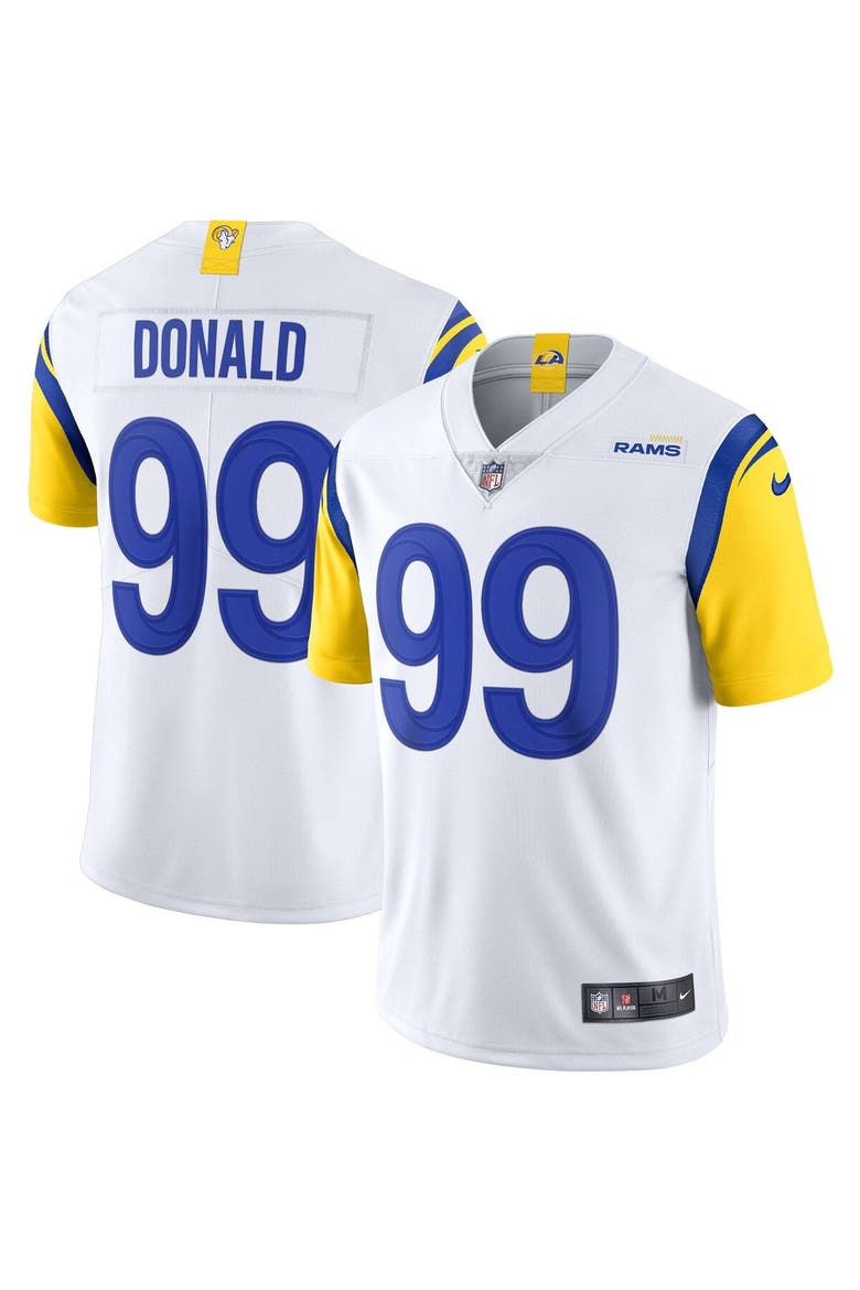 Men's Nike White Aaron Donald Los Angeles Rams Alternate Vapor Limited Jersey, Main, color, White