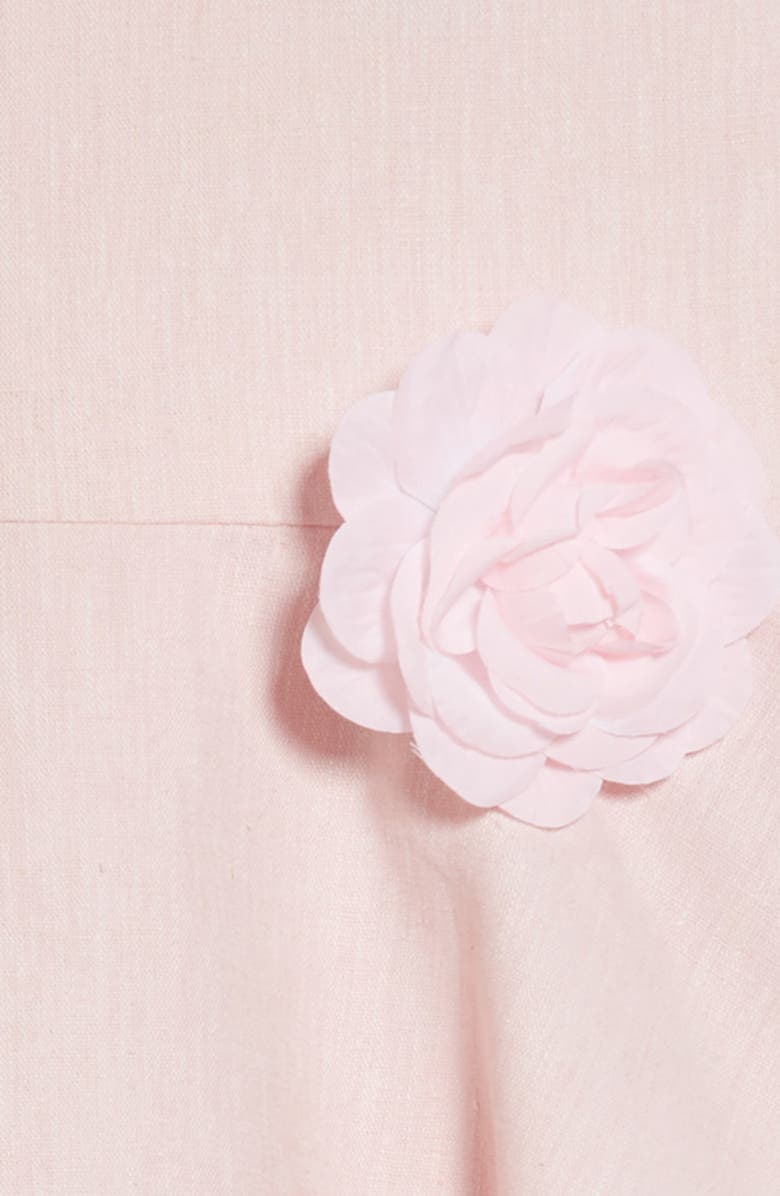 Ava & Yelly Tiered Linen Blend Party Dress, Alternate, color, 