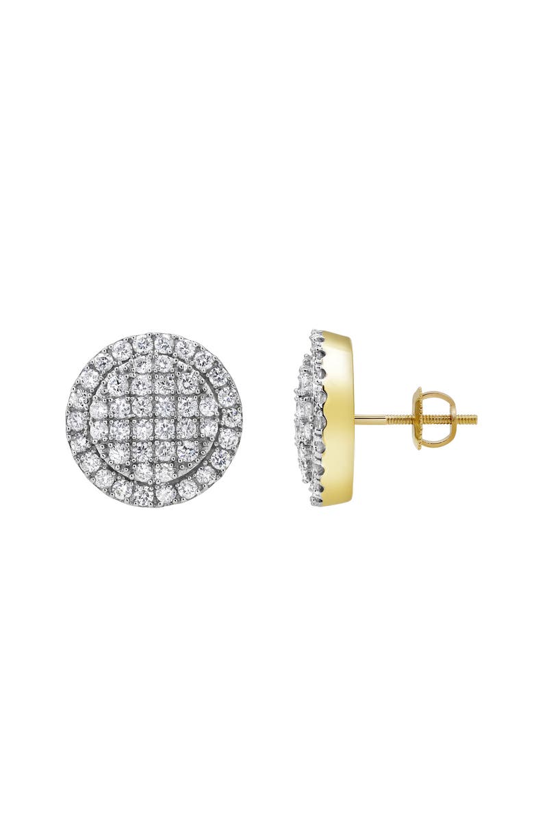 LuvMyJewelry Dulce Deluxe 14K Yellow Gold Diamond Stud Earrings - 1.68ct., Alternate, color, 14K Yellow Gold