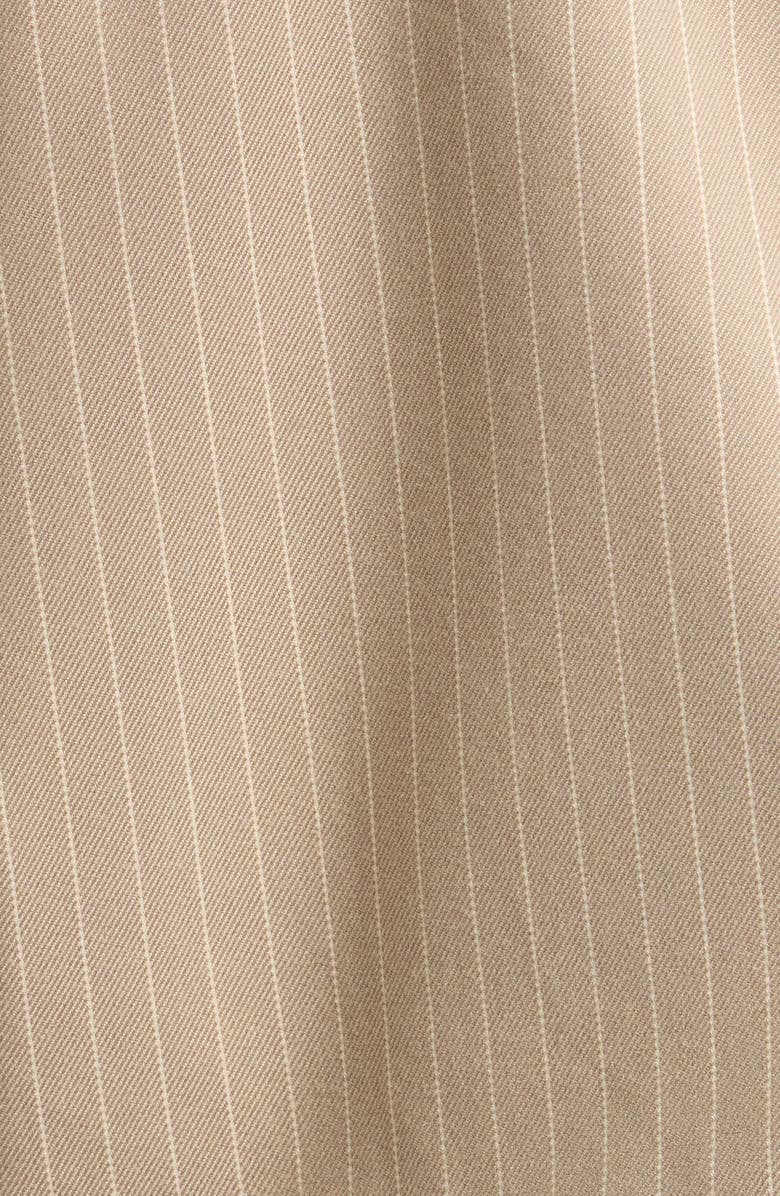 Vince Camuto Pinstripe Hooded Jacket, Alternate, color, Toffee