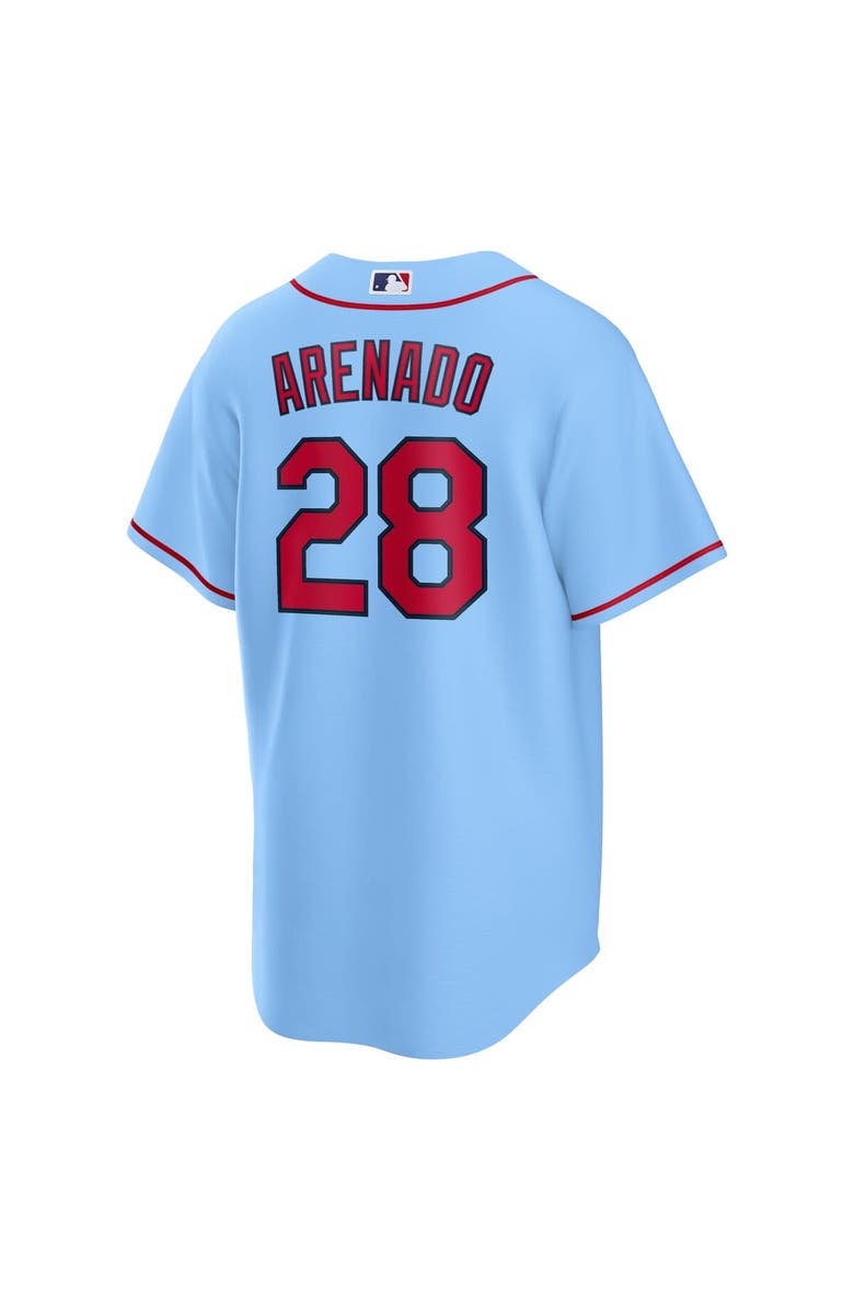 Nike Men's Nike Nolan Arenado Light Blue St. Louis Cardinals Alternate Official Replica Player Jersey, Alternate, color, Light Blue