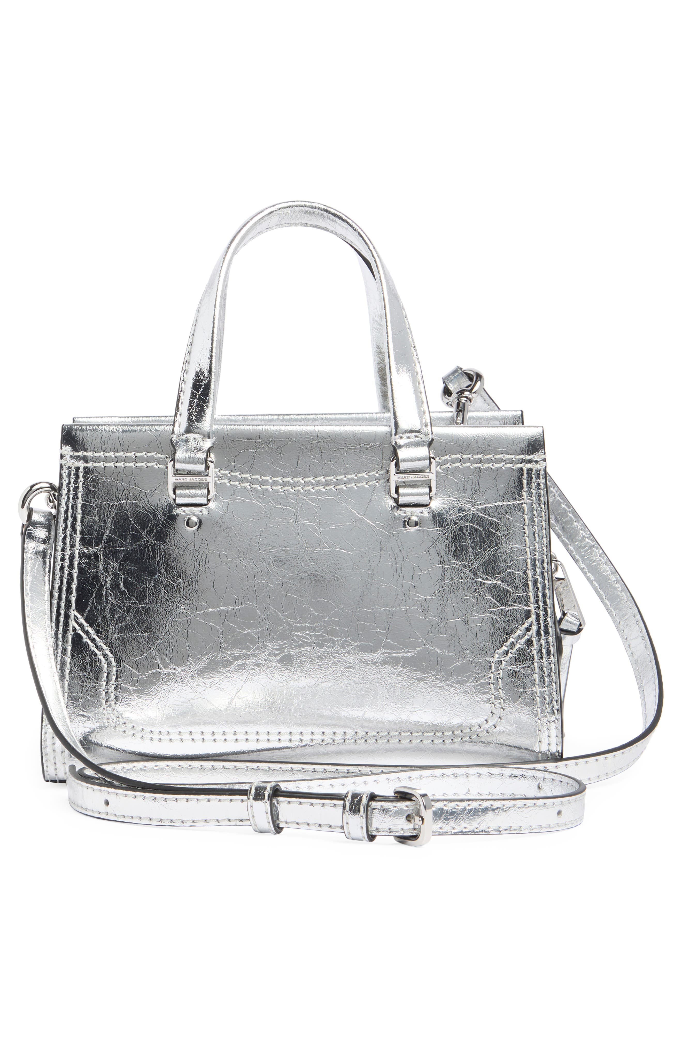 Marc Jacobs Small Crinkle Cruiser Metallic Satchel | Nordstromrack