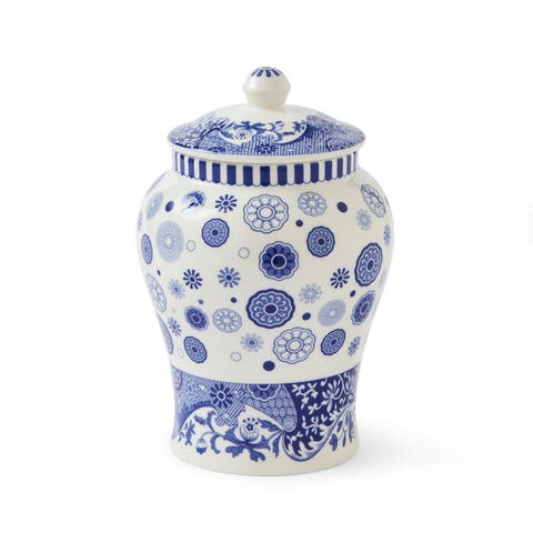 Blue Italian Vase 5" Brocato