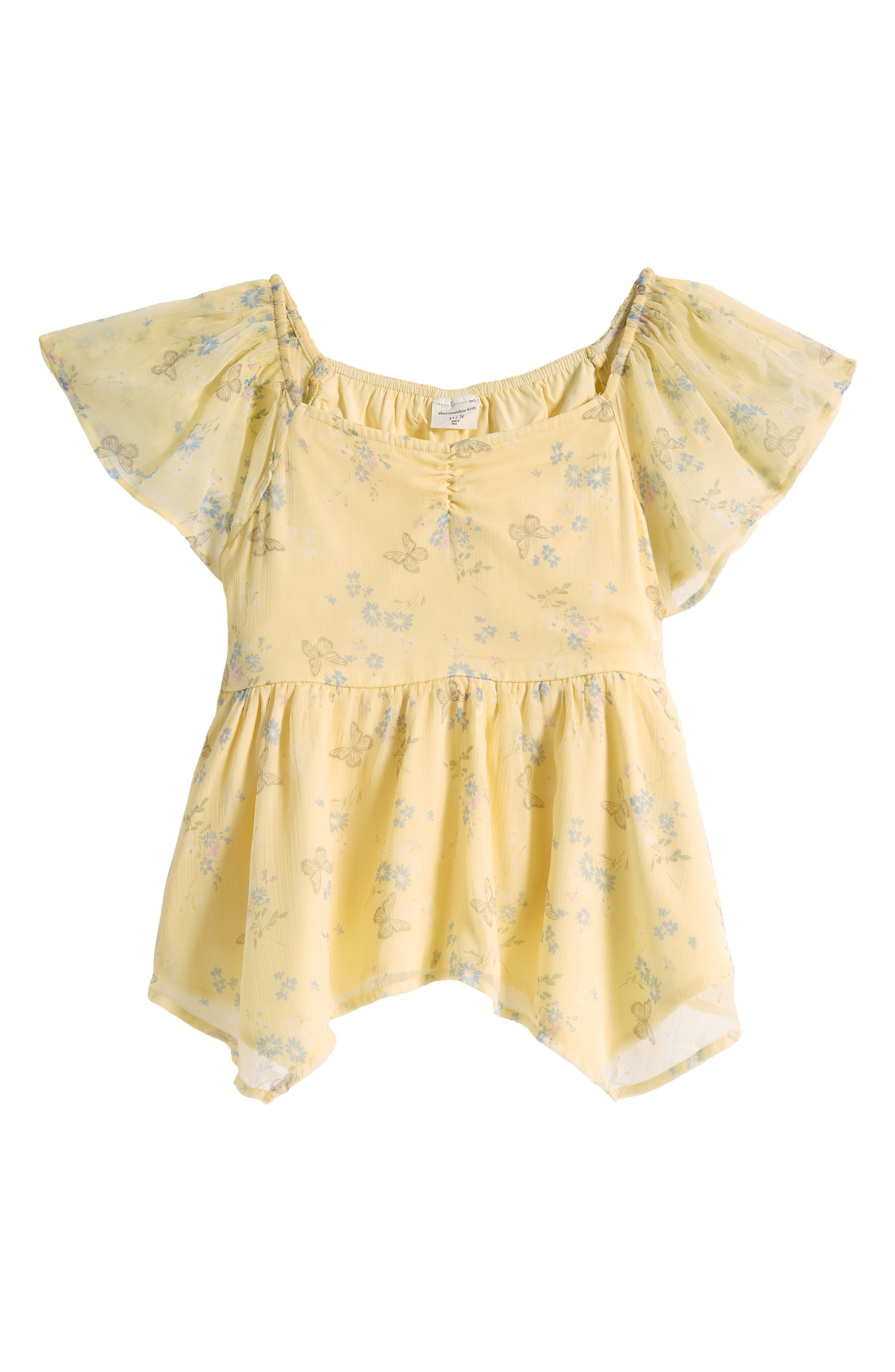 selected YELLOW BUTTERFLY FLORAL