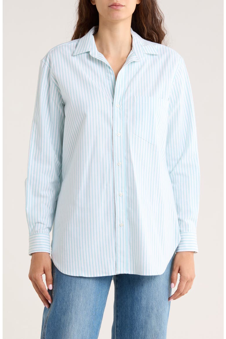 Joedy Boyfriend Button-Up Shirt, Main, color, SEA FOAM S