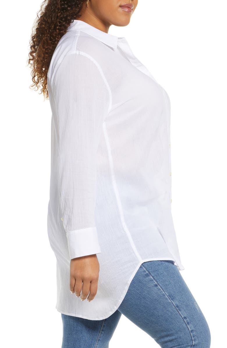 Treasure & Bond Gauzy Cotton Tunic Blouse, Alternate, color,