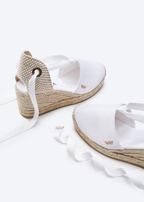 Viscata Escala Canvas Wedges Limited Edition In White
