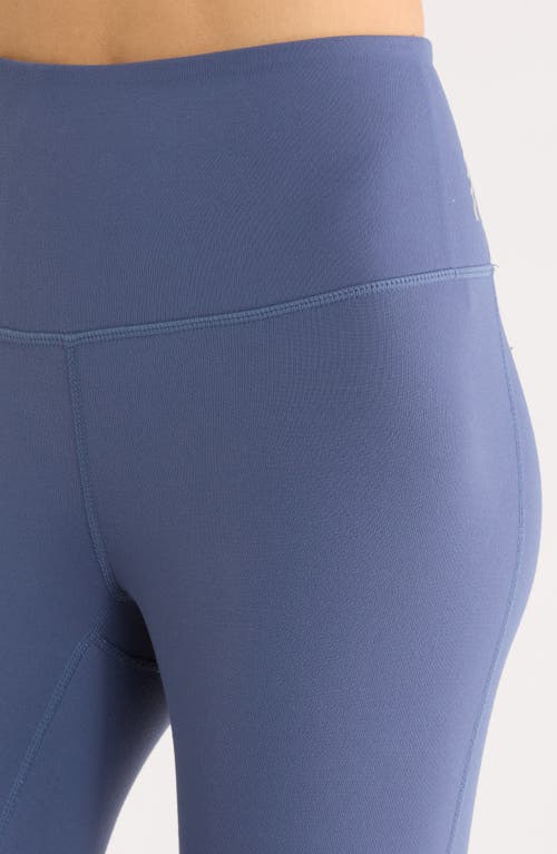 Zella Studio Luxe High Waist 7/8 Leggings In Blue