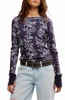 Free People Pretty Little Thermal Stitch Top