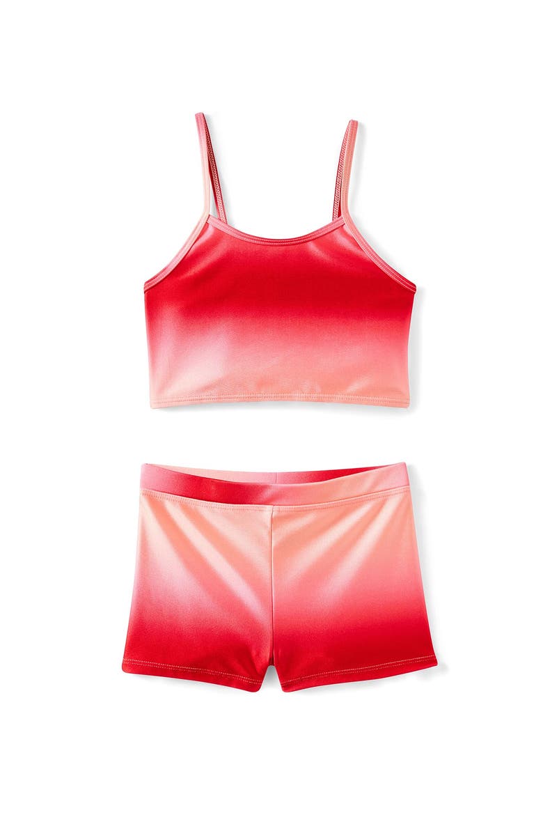 Kid's Tahlie Tankini Set, Main, color, Sunkissed Varsity Red Ombre