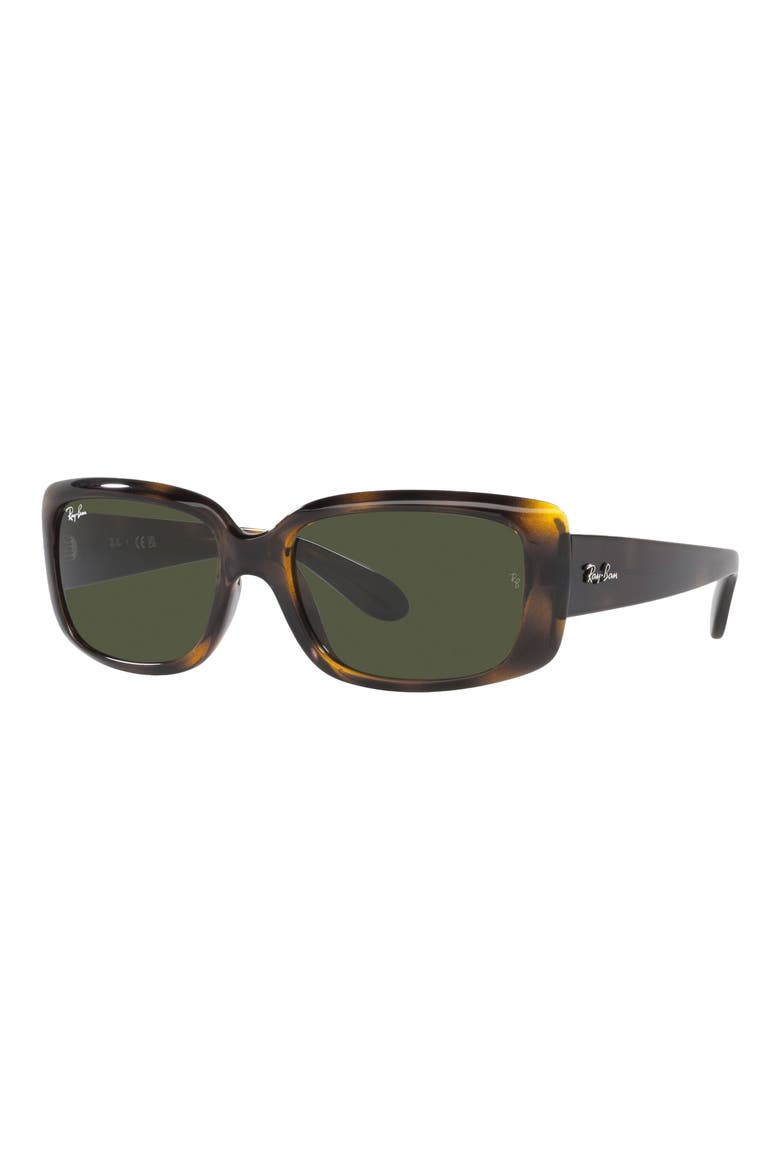 58mm Rectangular Sunglasses, Alternate, color, HAVANA