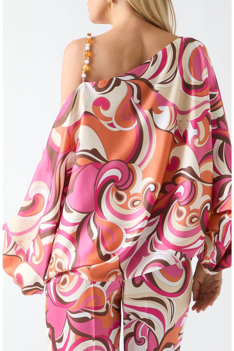 Carmen One-Shoulder Top, Alternate, color, BROWN