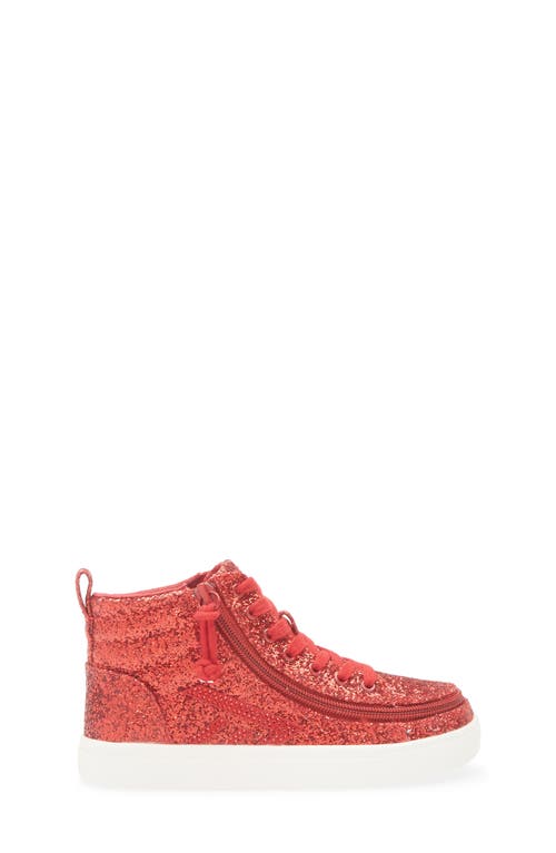 Billy Footwear X Wicked Kids' Glitz High Top Sneaker In Red