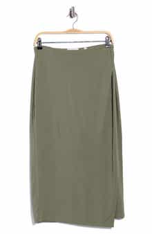 Draped Midi Skirt