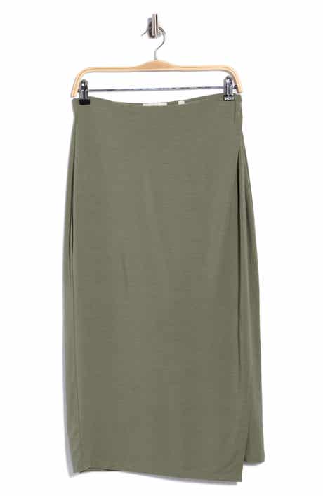 Draped Midi Skirt