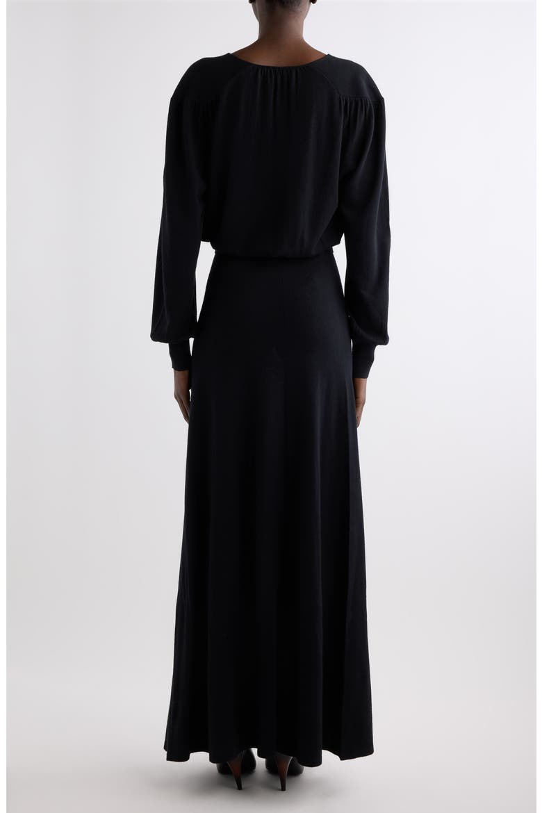 Chady Long Sleeve Maxi Dress, Alternate, color, BLACK