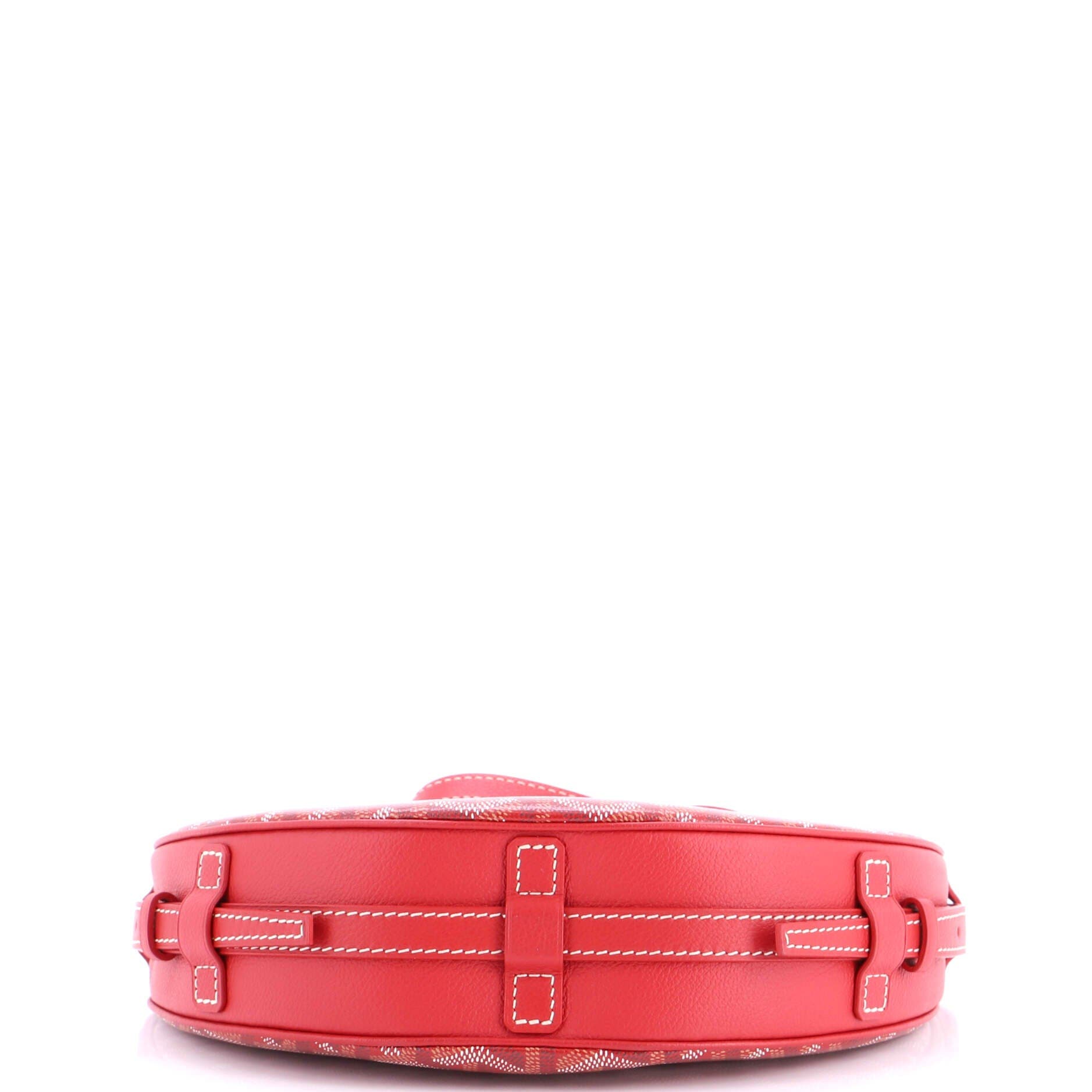 Pre-Owned Goyard Hirondelle Shoulder Bag Coated Canvas and Leather, Alternate, color, Red