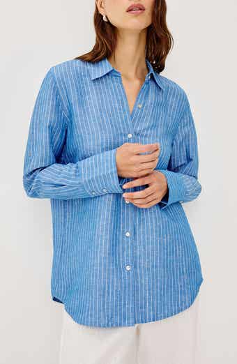 Knox Linen Blend Button-Up Shirt