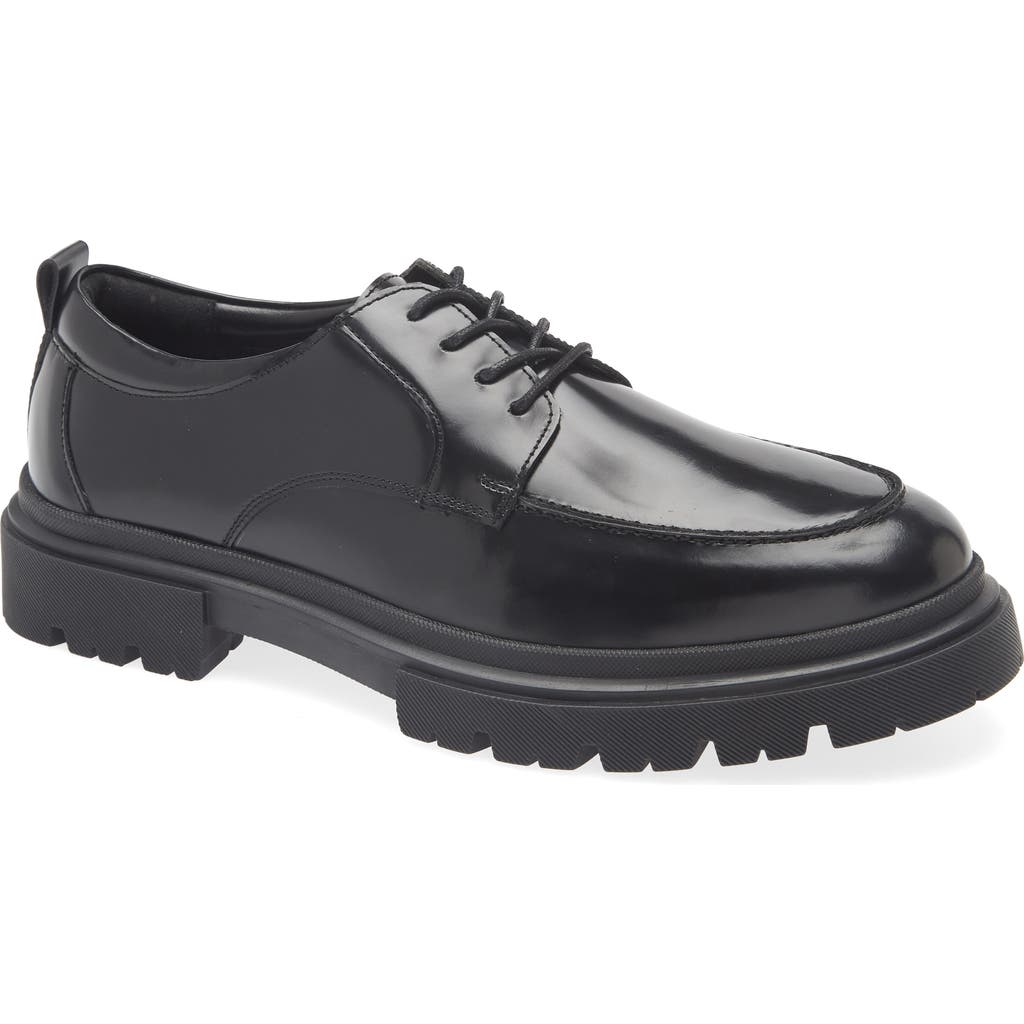 Steve Madden Zelle Lug Sole Derby In Black